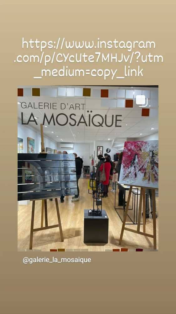 Exposition temporaire galerie Mosaïque à Saint-Jean janvier 2022