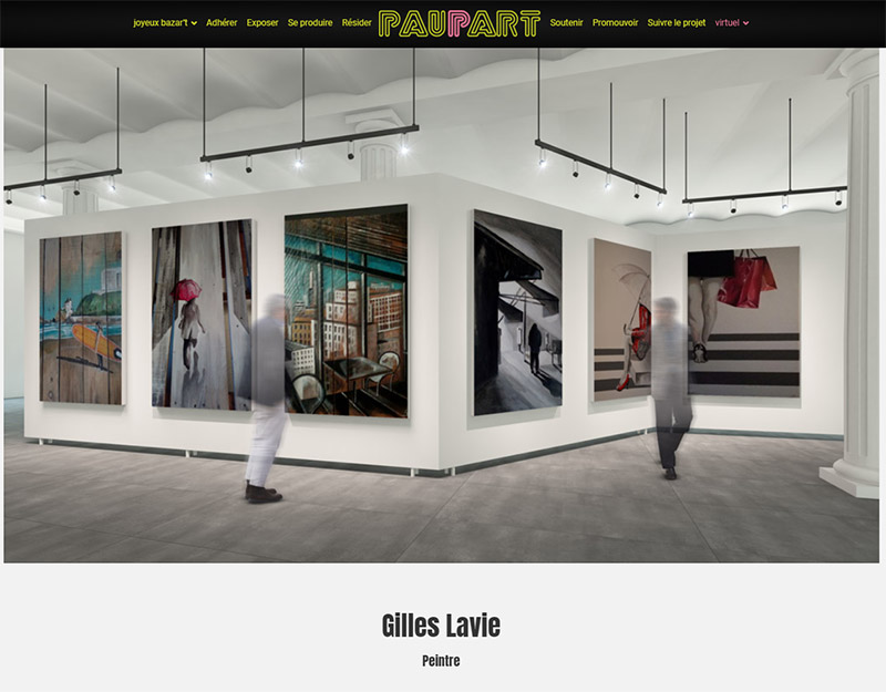 Gilles Lavie dans la galerie virtuelle Paupart