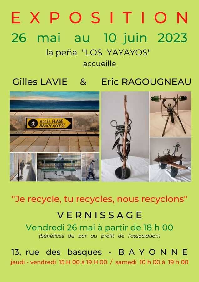 affiche de l'exposition Yayayos à Bayonne -mai 2023