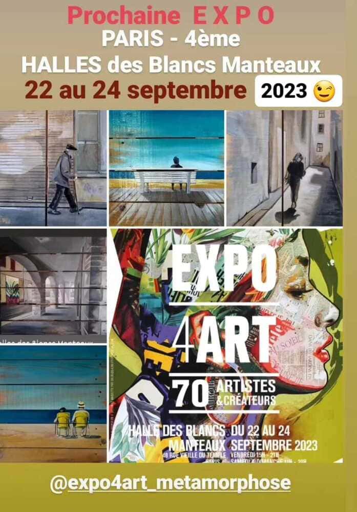 Lire la suite à propos de l’article Expo 4 art à Paris du 22 au 24 septembre 2023
